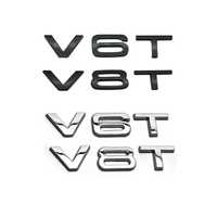 Emblema V6T, V8T pentru aripi Audi, Negru sau Chrom