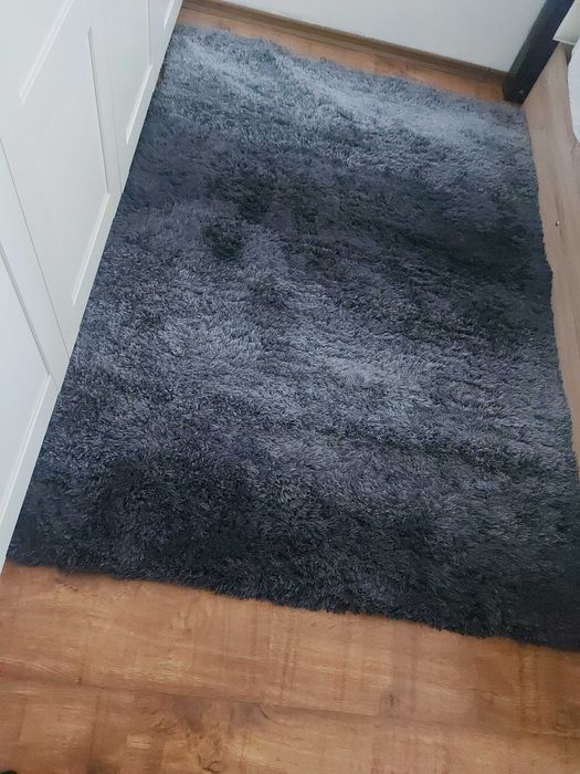 Килим тип Шаги сив 180/120см, 2см дължина на косъма