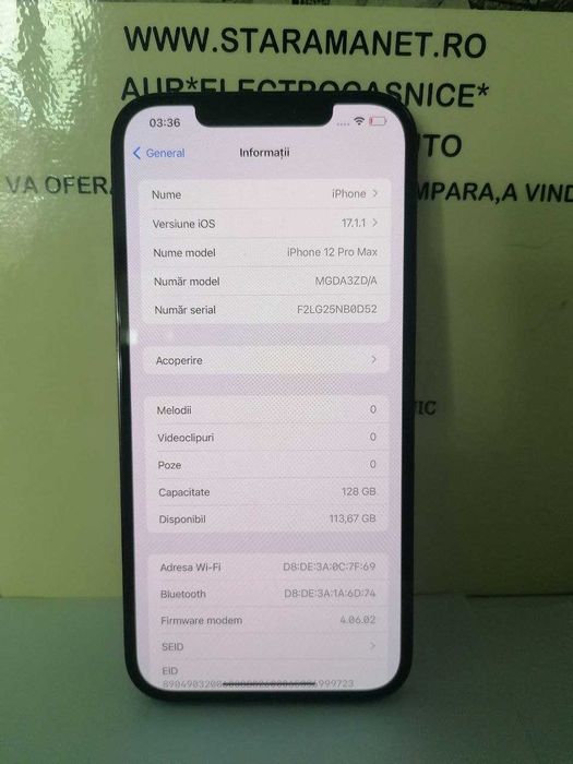 iphone 12 pro max 128gb (m2) star amanet