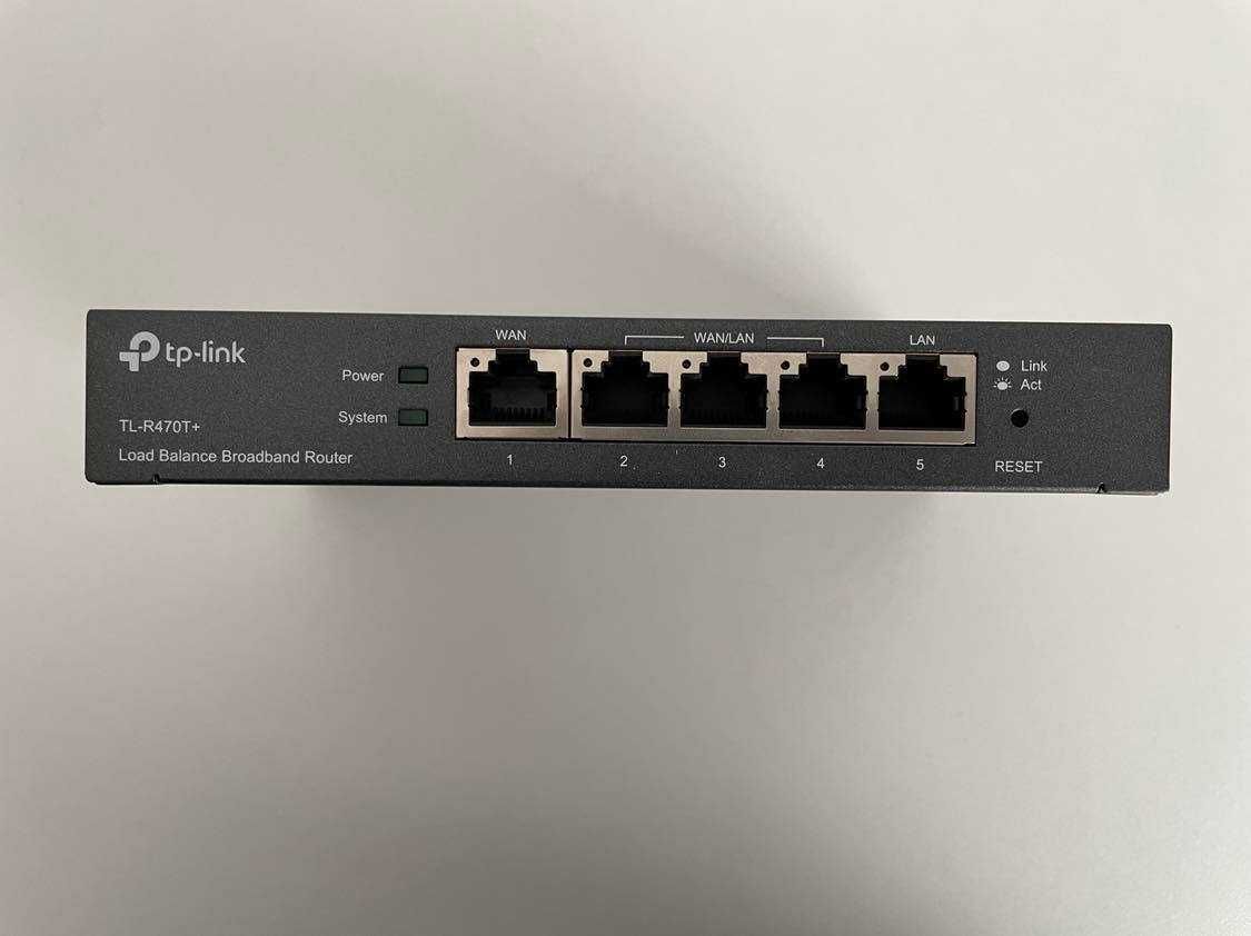 Router TP-Link TL-R470T+ Multi WAN Load Balance, 1 WAN+1 LAN+3 WAN/LAN