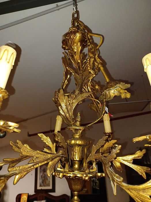 Candelabru cu 2 aplice din  bronz masiv