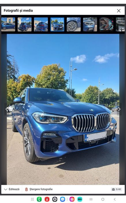 BMW X5, 45e, fabricație 2021, 63.000 km, in garantie pana in apr.2027