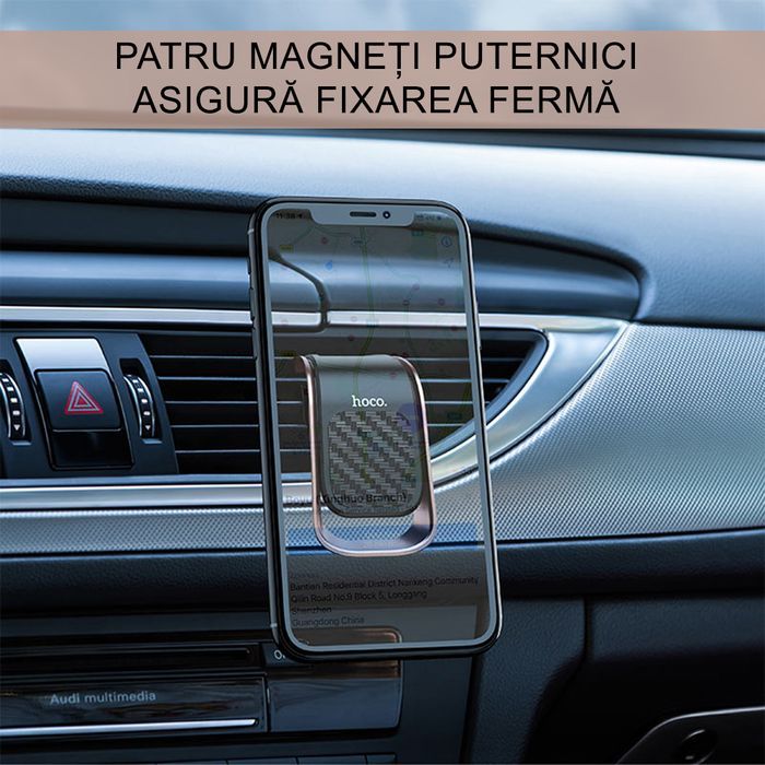 Suport auto magnetic pentru grila de ventilatie