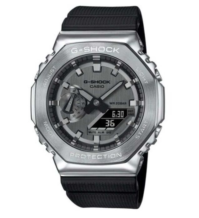 Ceas Casio g shock GM 2100 1aer ,Metal Silver black .Nou,Garantie 2ani