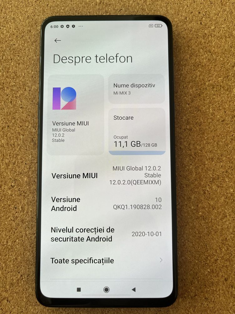 Xiaomi Mi Mix 3 128 Gb ID-qil172