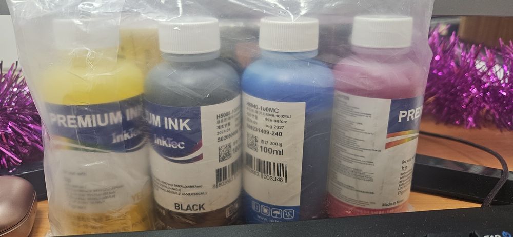 Продам краску для принтера HP для заправки картриджей