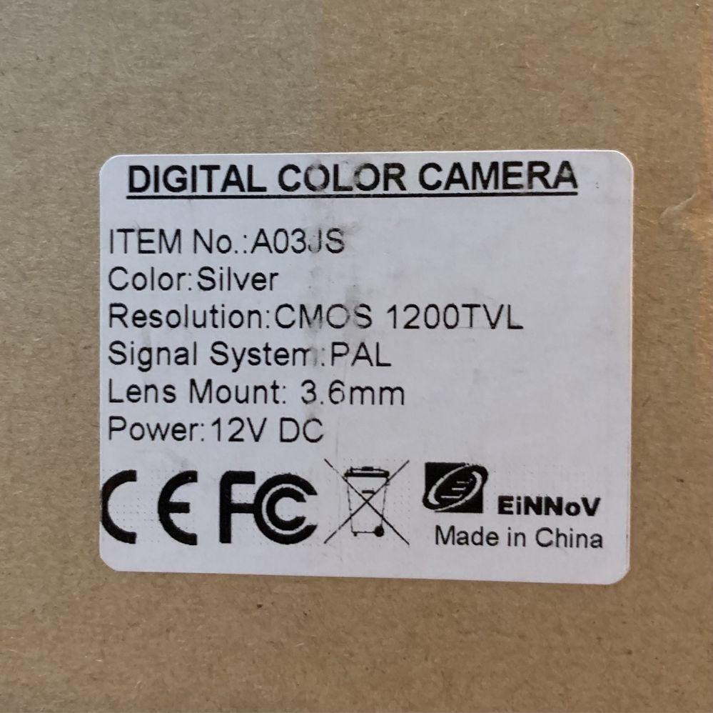 Camera supraveghere infrarosu color CCD noua, 1200TVL