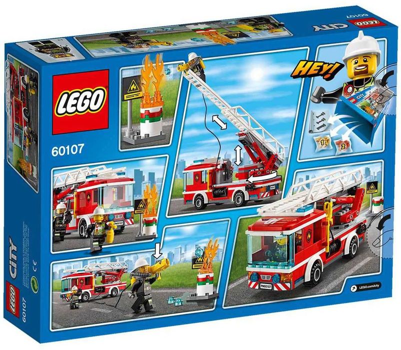 НОВО LEGO City 60107 - Fire Ladder Truck