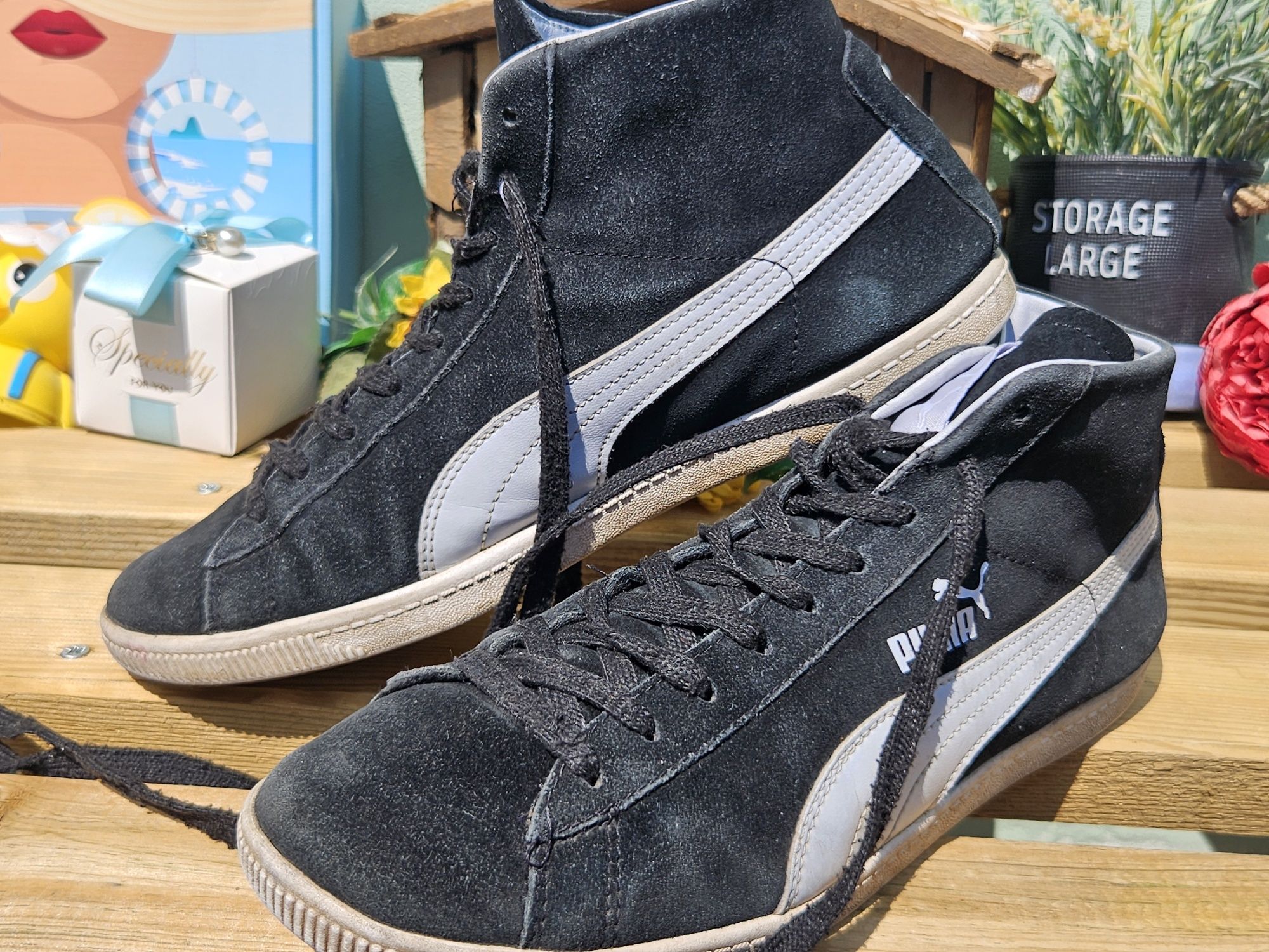 Puma кецове естествен велур N40.5