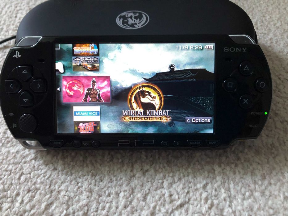 PlayStation PSP 2004 60jocuri Modat 64Gb Husa incarcator GTA GOW