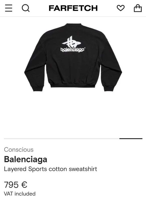 Мъжка Oversized Блуза BALENCIAGA  нов модел