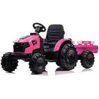 Tractoras electric cu remorca basculabila Kinderauto SX2068, Pink
