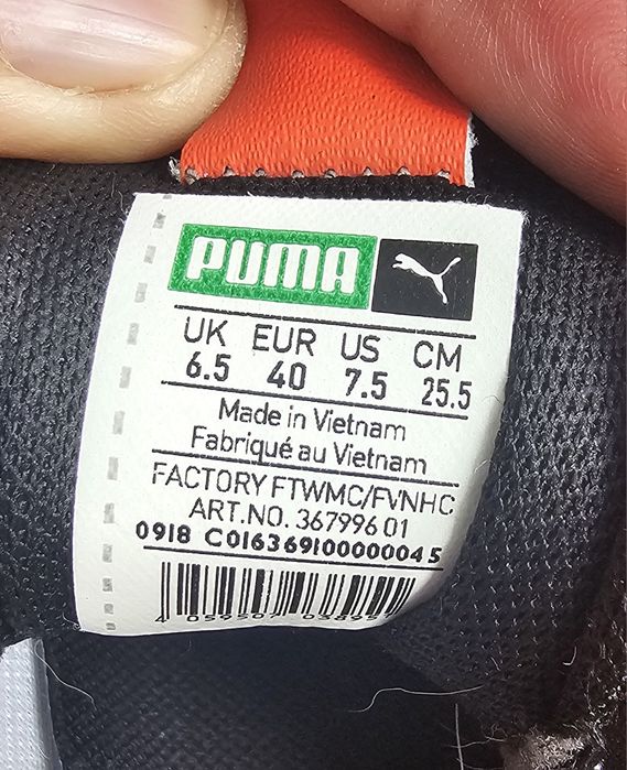 Sneakers supradimensionati Puma Thunder Electric, mărimea 40