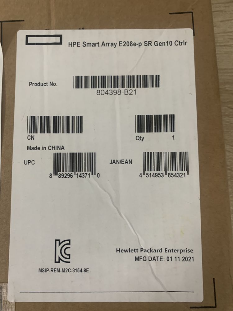 Raid контроллер 804398-B21 HPE Smart Array E208e-p