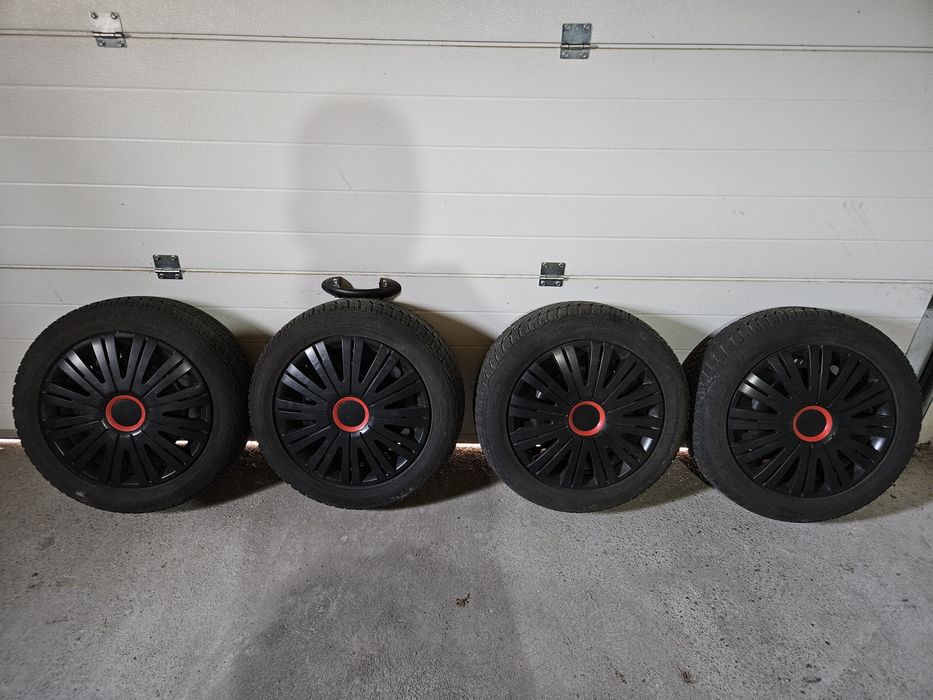 Vând jante 5x120 BMW, 16'' cu anvelope de iarna 205/55/R16