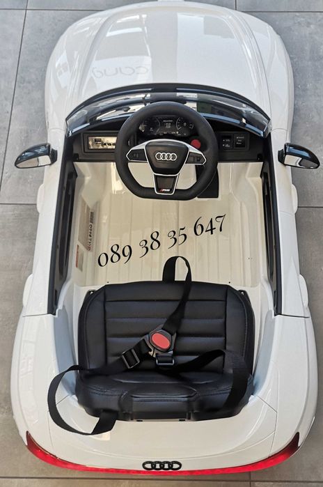 ТОП ЦЕНА!НОВО!Акумулаторна кола AUDI RS E-tron с 12V батерия,EVA гуми