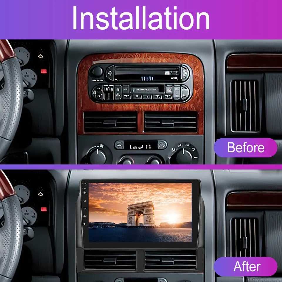 Мултимедия Двоен дин за Jeep Grand Cherokee навигация Android 1999-04