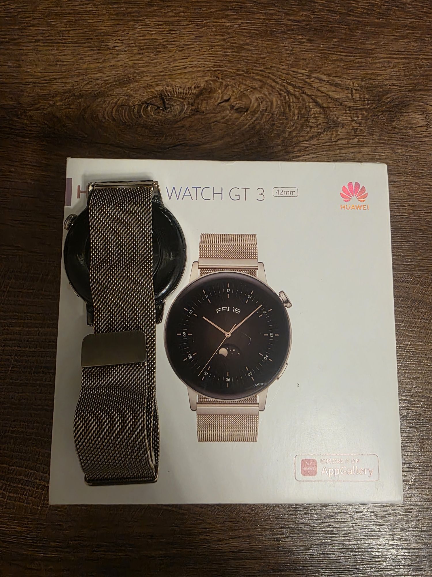 Продавам Смарт часовник Huawei Watch GT3, 42 mm, Stainless Steel, Gold