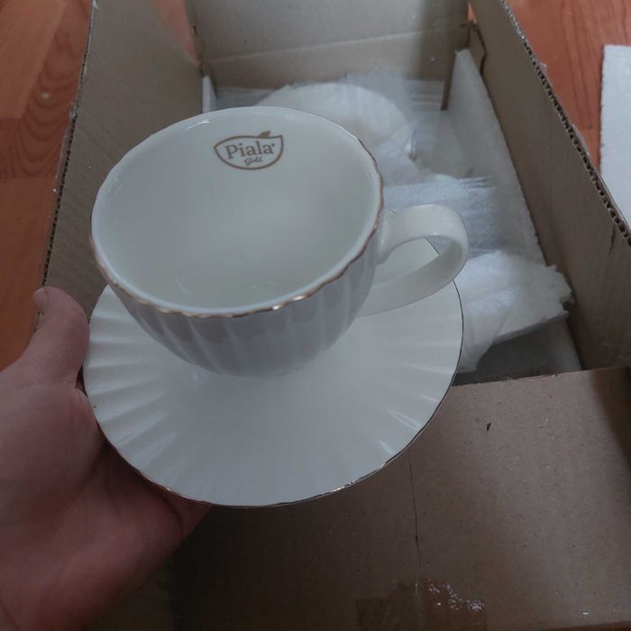 Сервиз белый, новый