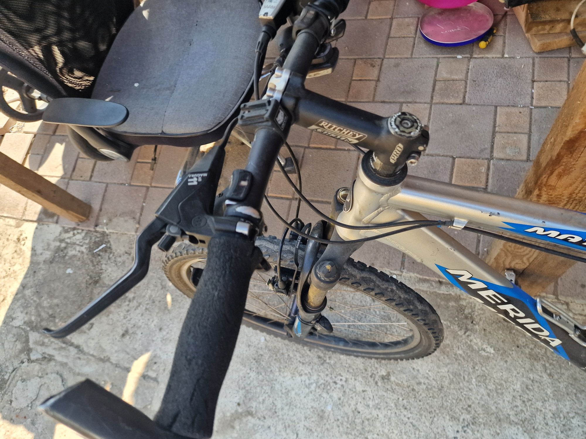 Bicicleta MERIDA Frane Hidraulice, suspensie fata roti 26
