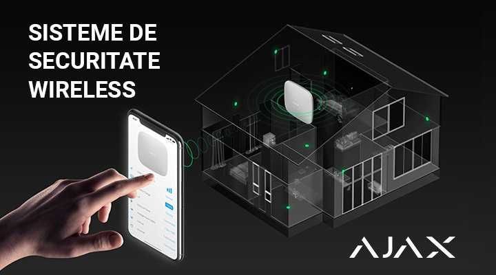 Sistem complet alarmă Wireless AJAX.