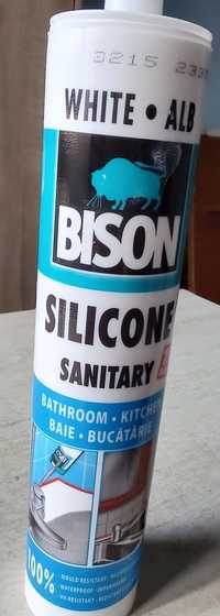 Silicon sanitar Bison alb