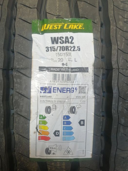 2 Anvelope noi camion DIRECTIE 315/70 R22.5 West Lake