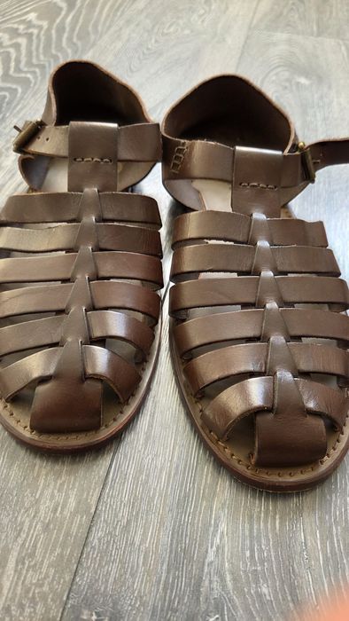 Италиански мъжки сандали от естествена кожа Andrea Puccini