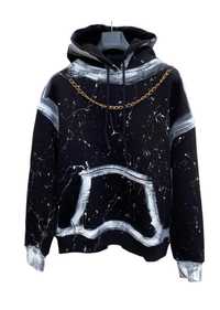 Whited Gold Chain Painted Hoodie
