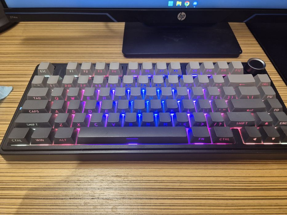 Черная клавиатура AULA F75 side-printed