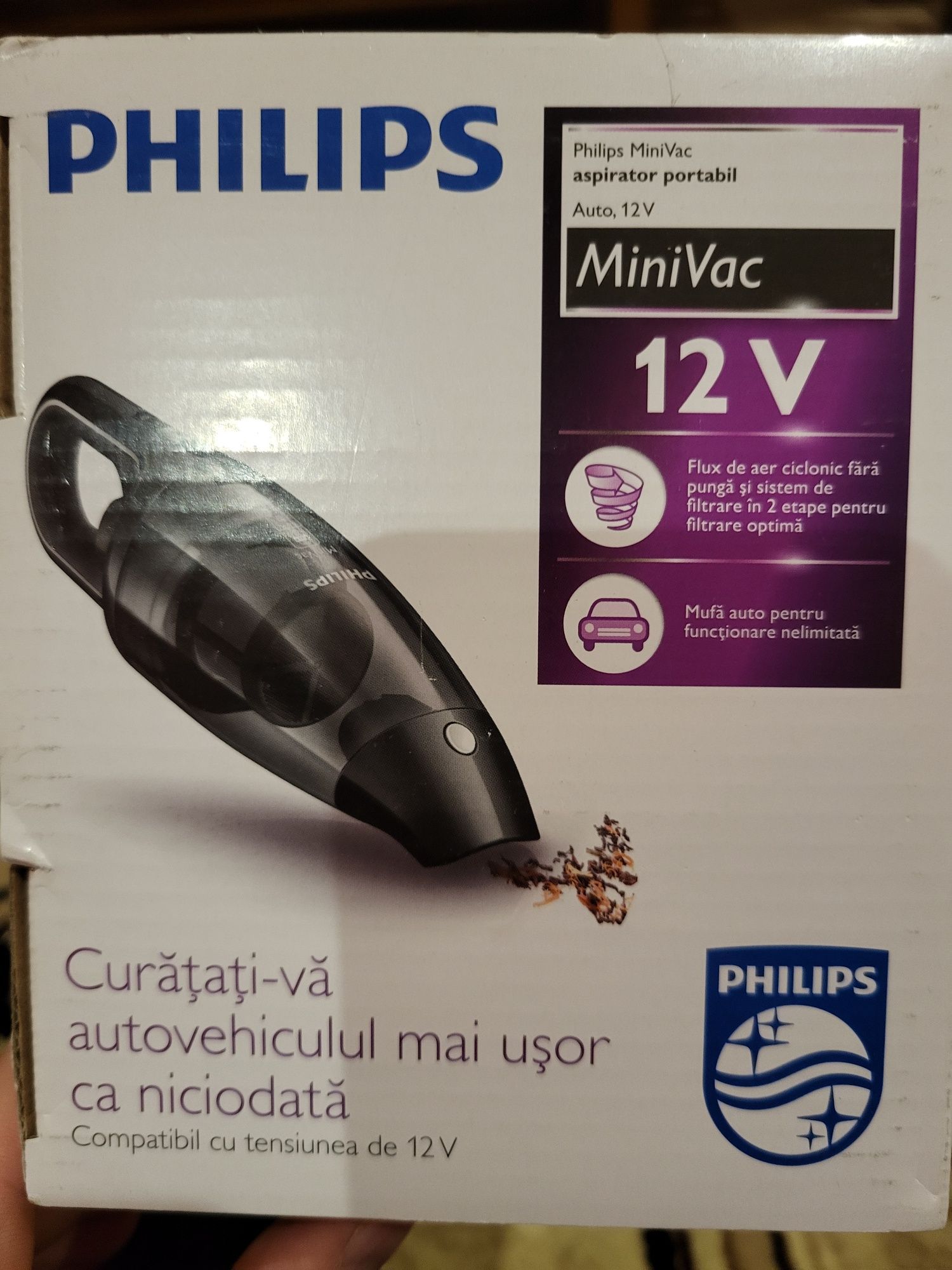 Прахосмукачка за кола 12v Phillips Mini Vac