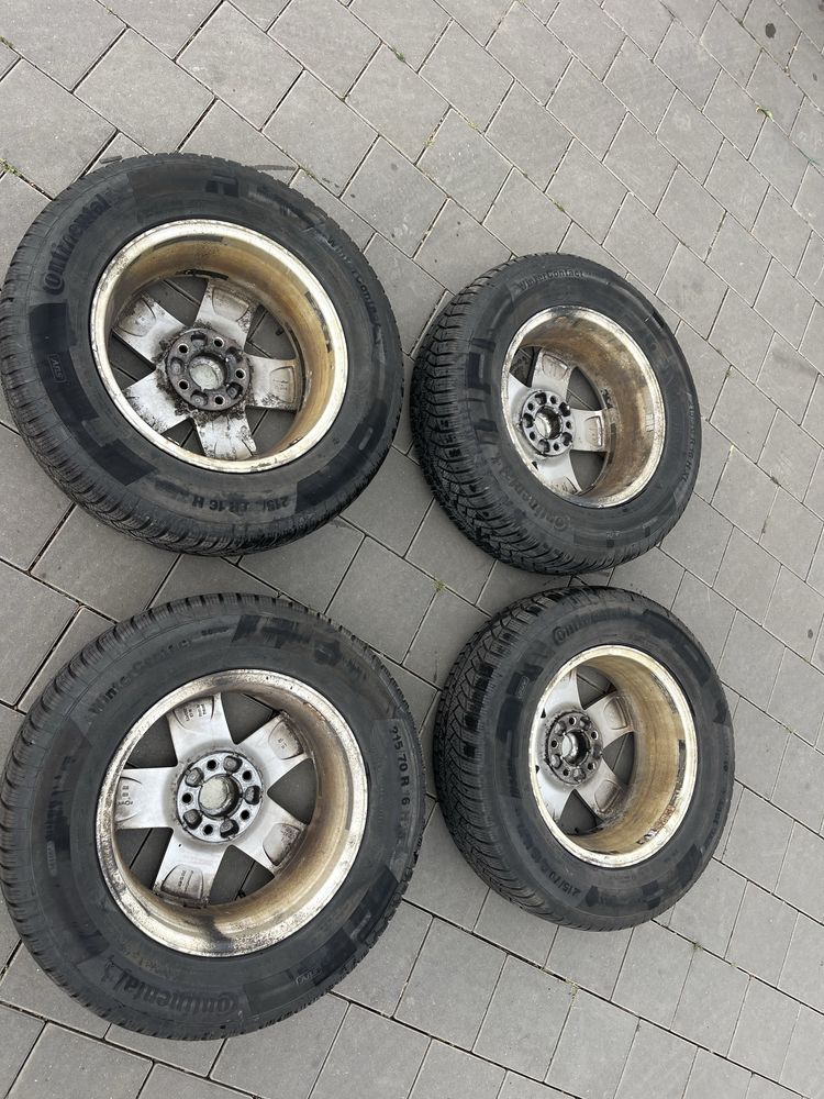 Алуминиеви джанти Irmscher със зимни гуми Continental 215/70 R16 H XL