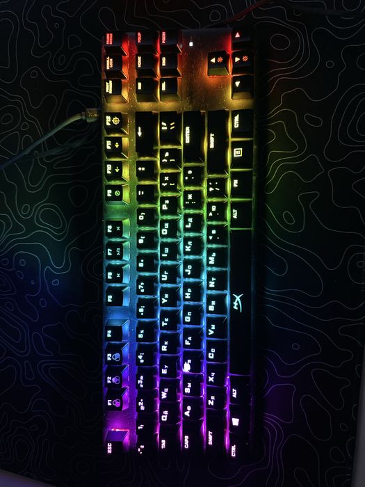 игровая клавиатура hyperx alloy fps core 80%рахмер