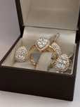 Set lux aur roz 18kt.cu diamante 3.23ct