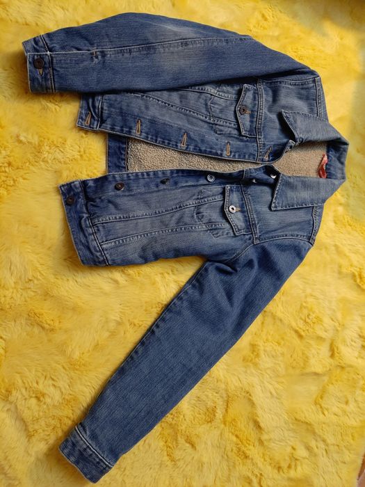 Geaca imblanita blugi