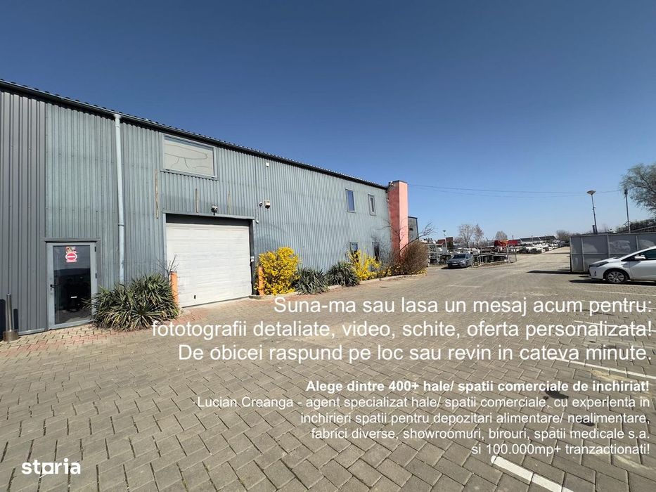 Hala si birouri, de la 220mp la 370mp, zona Mall Moldova