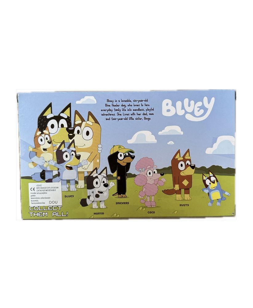 Set cu 6 figurine Bluey si Bingo cu prietenii, Cutie, NOU