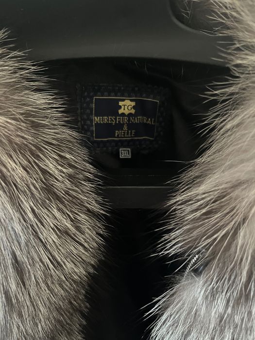 Blană naturală vulpe argintie