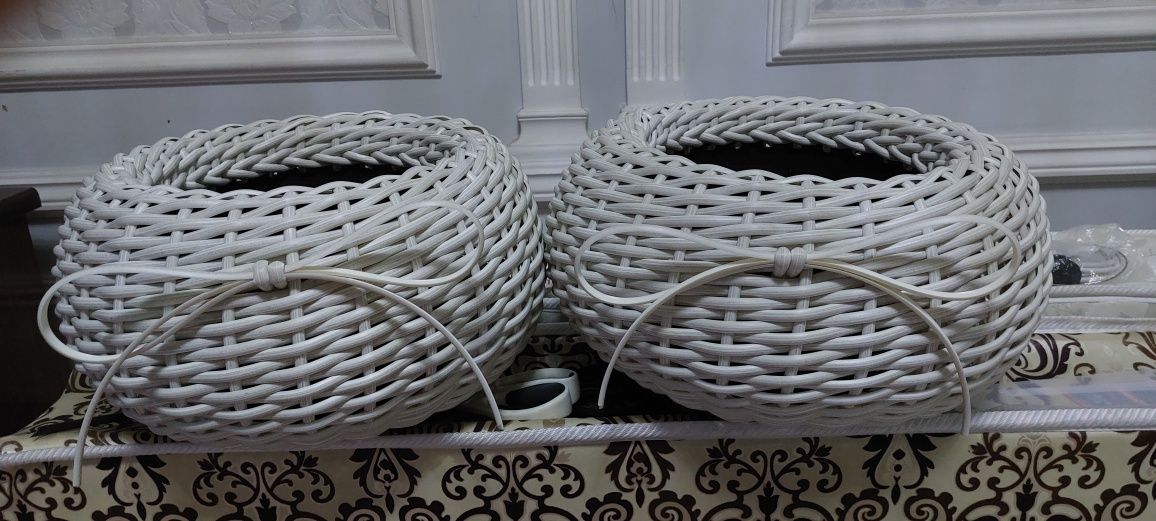 Кашпо из ротанга