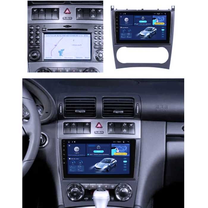 Navigatie Mercedes C-Class W203 2003-2007, Android 14, 9INCH, 4GB RAM