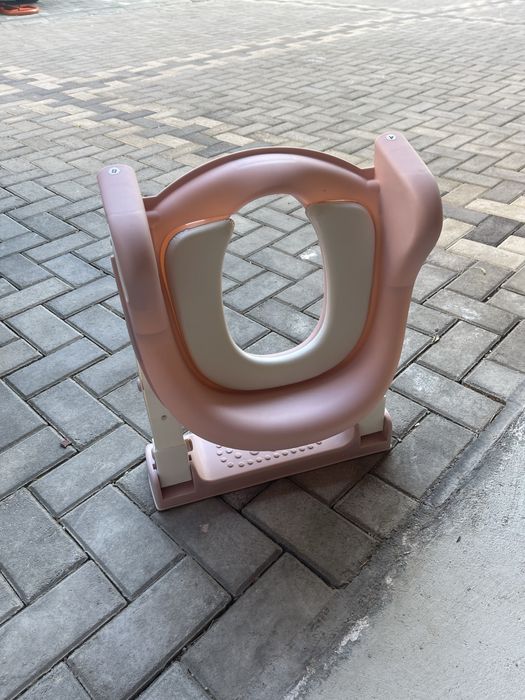 Детска тоалетна седалка със стълбички сгъваема