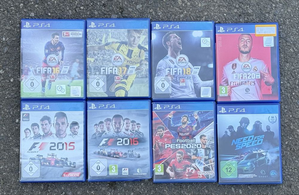 Sony PlayStation 4, 500GB, с 8 игри, джойстик и оригинални слушалки