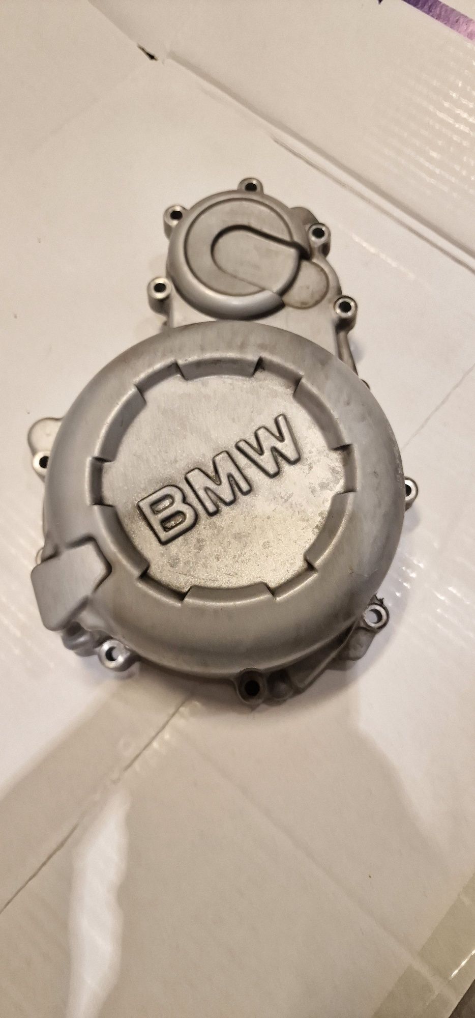 Tobă evacuare stock cric lateral BMW F800GS K72 si capac stator motor