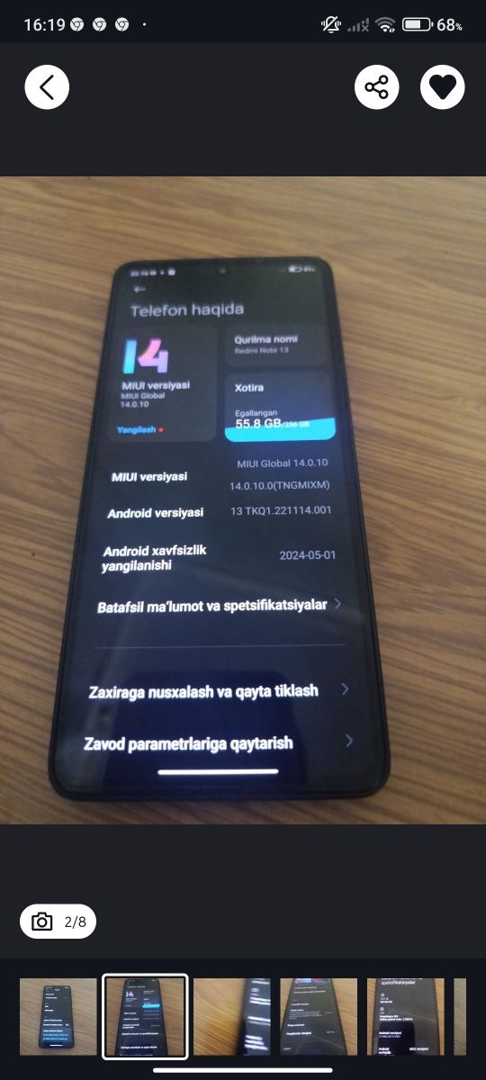 Redmi note13 256