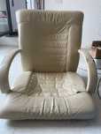 Scaun piele directorial bej