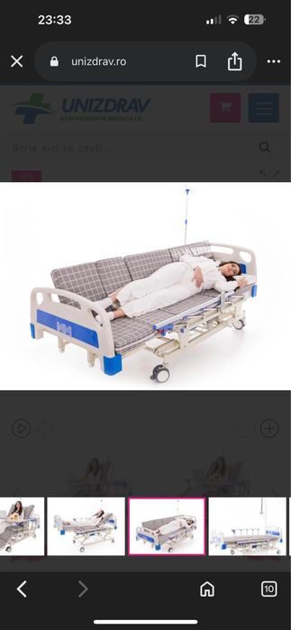 Vand  Pat electric rabatabil cu saltea Multibed