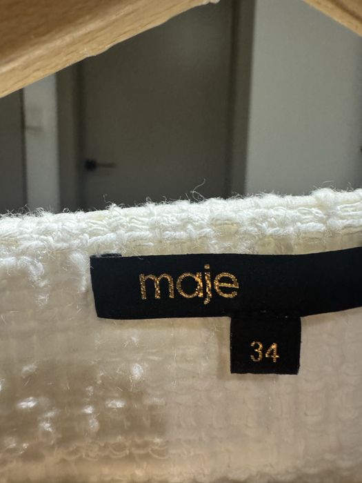 Бяла рокля Maje, размер 34(XS)