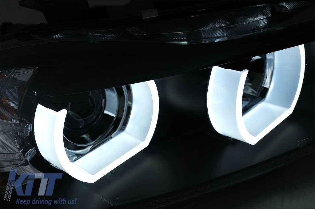 Faruri 3D pentru BMW Seria 3 E90 Facelift 2008-2011 Montaj Gratuit 2