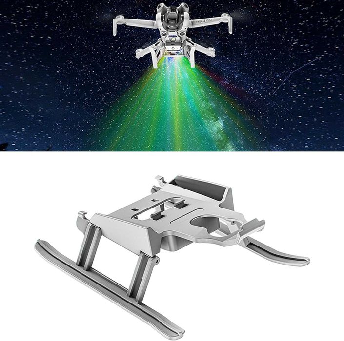 Сгъваем колесник ZLYLVRC с LED светкавица за DJI Mini 4 Pro Drone
