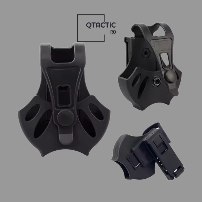 Port/ toc cătușe din polimer, rotire la 360 grade, prindere sigură